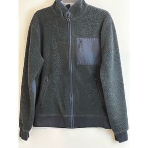 J Crew vintage navy Sherpa jacket size M